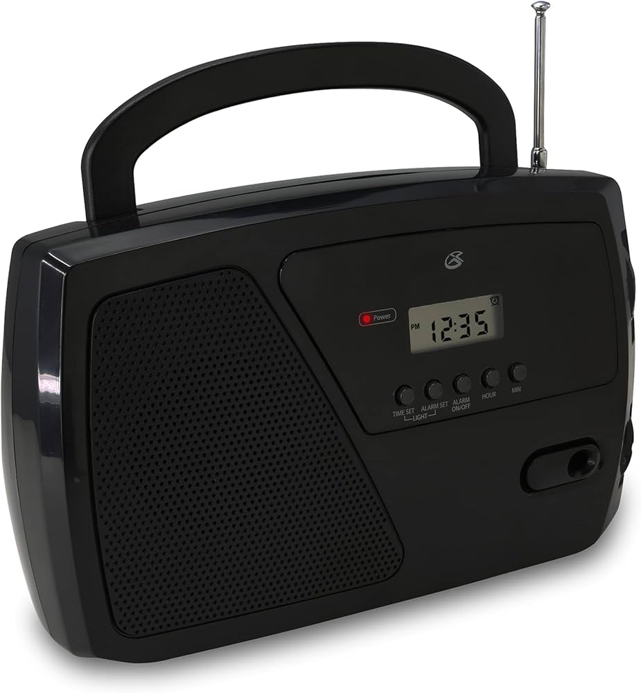 Amazon.com: GPX R633B Portable Shortwave AM/FM Clock Radio (Black