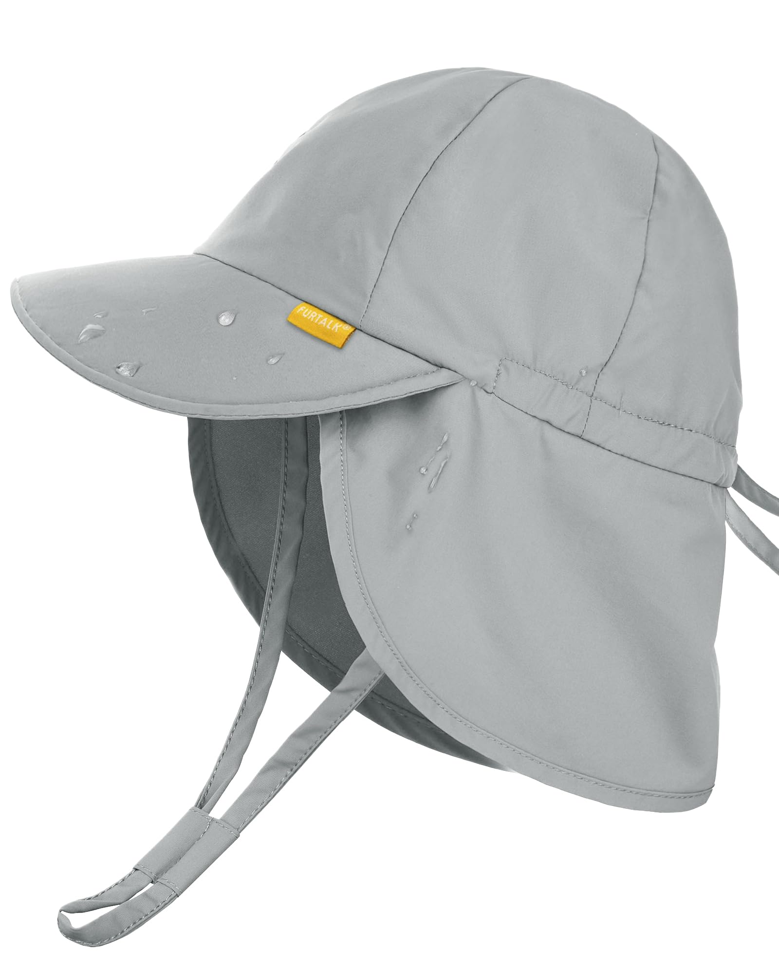 FURTALK Gorro de Sol para niños con Solapa para el Cuello UPF 50+ Gorro de Playa de Verano Ajustable para niños y niñas