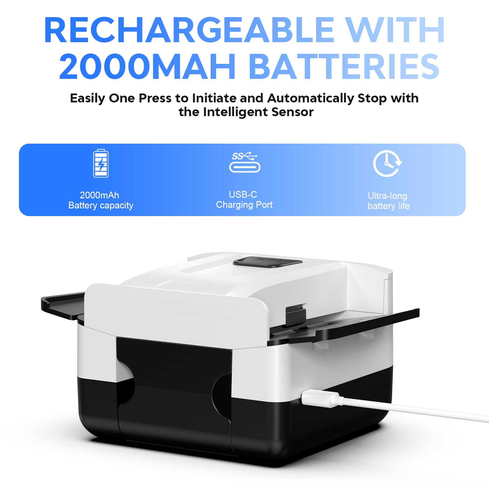 Mélangeur de Cartes Automatique, Électronique Mélangeur de Carte pour 1-2 Ponts Rechargeable 2000 mAh Faible Bruit pour Poker, UNO, Blackjack, Skip-Bo, Phase 10, Texas Hold'em, Belote (Noir)