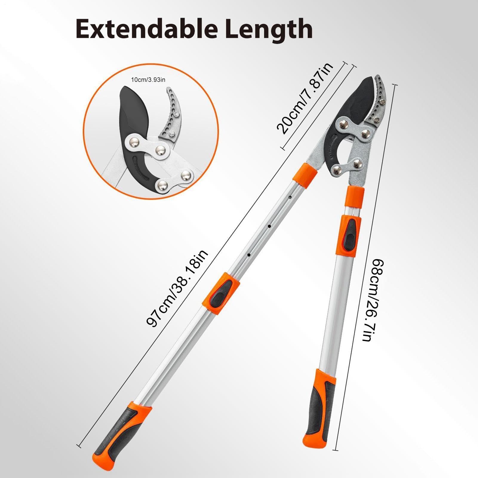 Sekatory Nożyce Teleskopowe Z Długą Rączką | Ręczne Nożyce Ogrodowe Do Drzew, Żywopłotów, Kwiatów, Bonsai, Winorośli, Krzewów, Na Zewnątrz, Podwórza, Patio, Ganku,