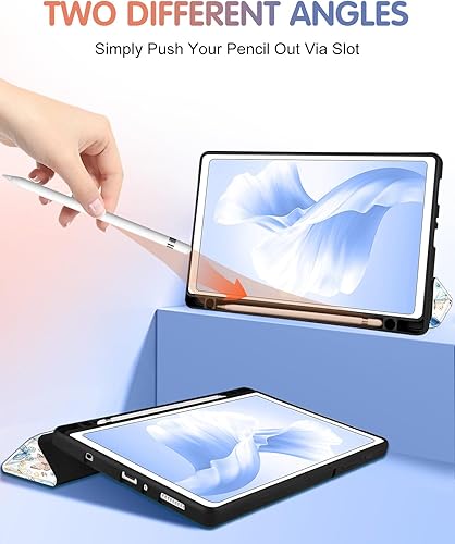 Miniatura 10 de Wazzasoft Funda para Samsung Galaxy Tab A7 Lite de 8.7 pulgadas para mujeres y niñas, funda folio femenino Kawaii diseño fresa soporte para lápiz