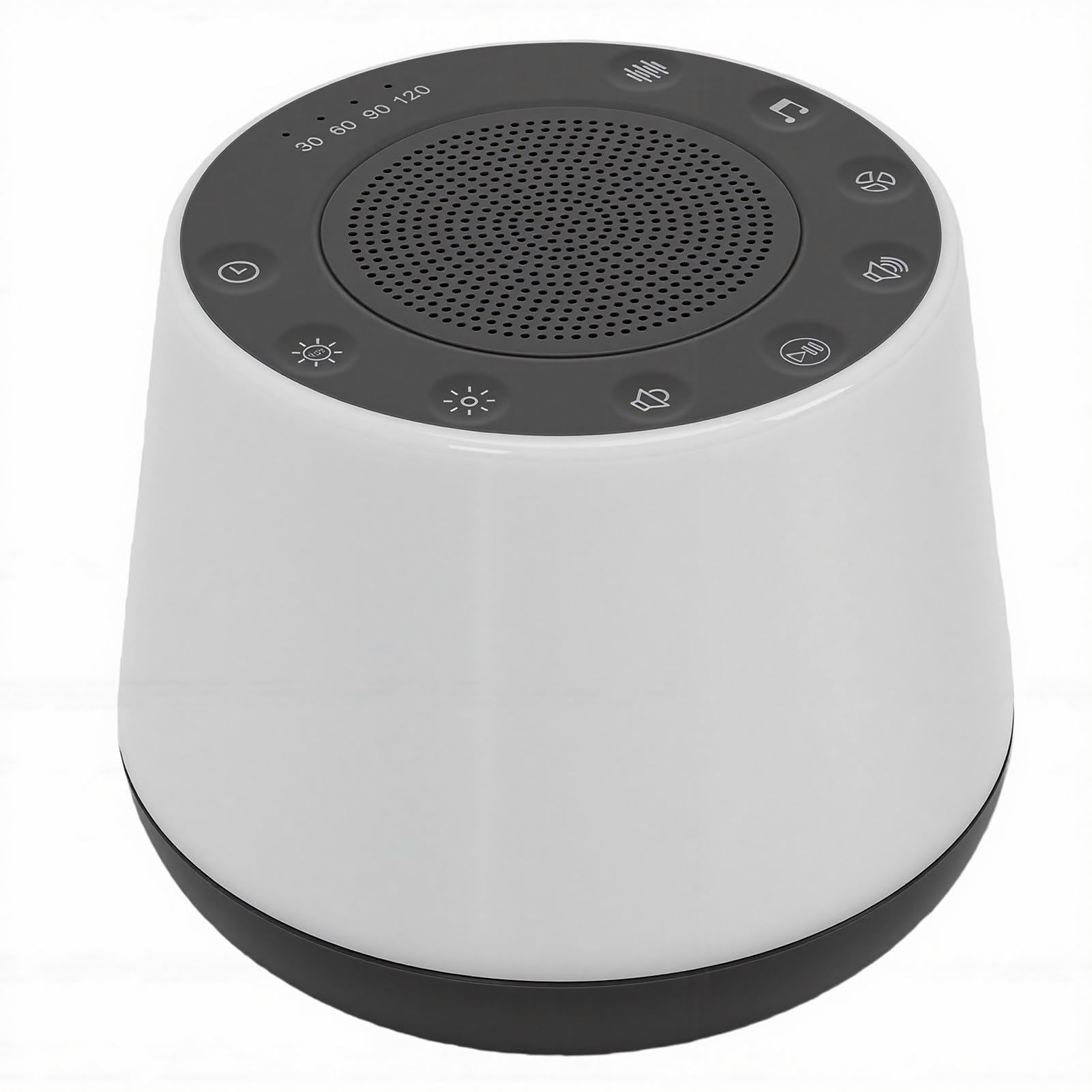 Asixxsix Macchina per il Rumore Bianco con 30 Suoni Rilassanti, Macchina per il Suono con Altoparlante BT 5.1 con Volume Regolabile su 4 Timer, per Adulti, Cani, Viaggi, Casa, Sonno (GRAY)