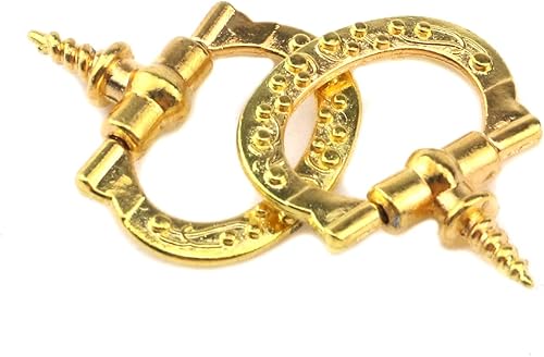 Miniatura 4 de Oedema 20 manijas de aleación de zinc manijas de rosca dorada manijas de caja de regalo 094 x 07 pulgadas