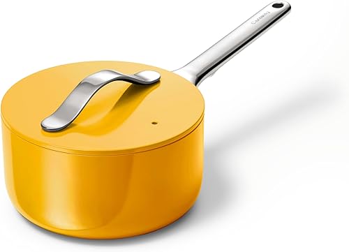 Caraway Sartén antiadherente de cerámica con tapa (1.75 cuartos de galón) - No tóxico, sin PTFE ni PFOA - Apto para horno y compatible con todas las Caraway Sartén antiadherente de cerámica con tapa (1.75 cuartos de galón) - No tóxico, sin PTFE ni PFOA - Apto para horno y compatible con todas las