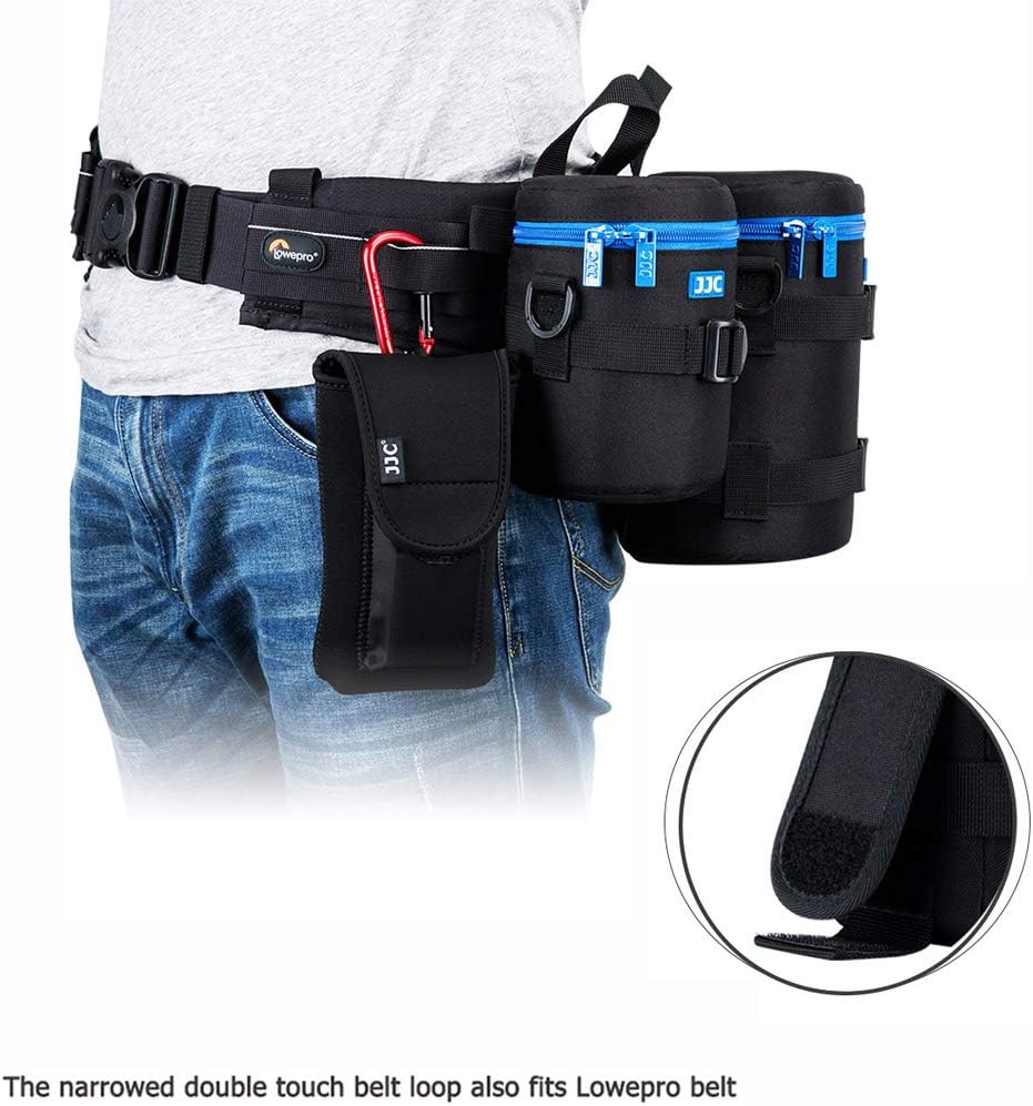 JJC Camera Lens Pouch Case for Canon RF 600mm EF 70-200mm Nikon Nikkor AF-S 70-200mm AF 80-200mm & More, Zipper Polyester Lens Protective Bag Interior Size 4.3x8.9”