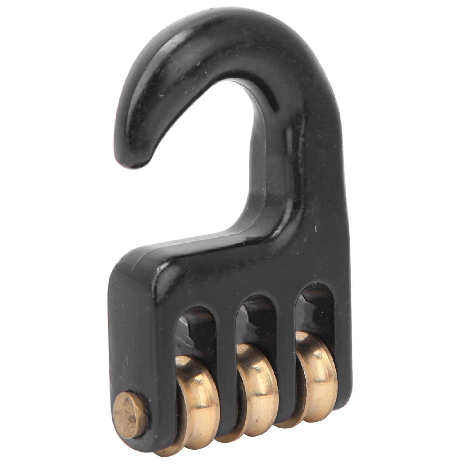 DAUERHAFT Gancio per puleggia per sartiame da Windsurf, Gancio per puleggia per sartiame a 3 rulli, Accessorio da Surf in Lega di Alluminio Resistente per sartiame da Windsurf