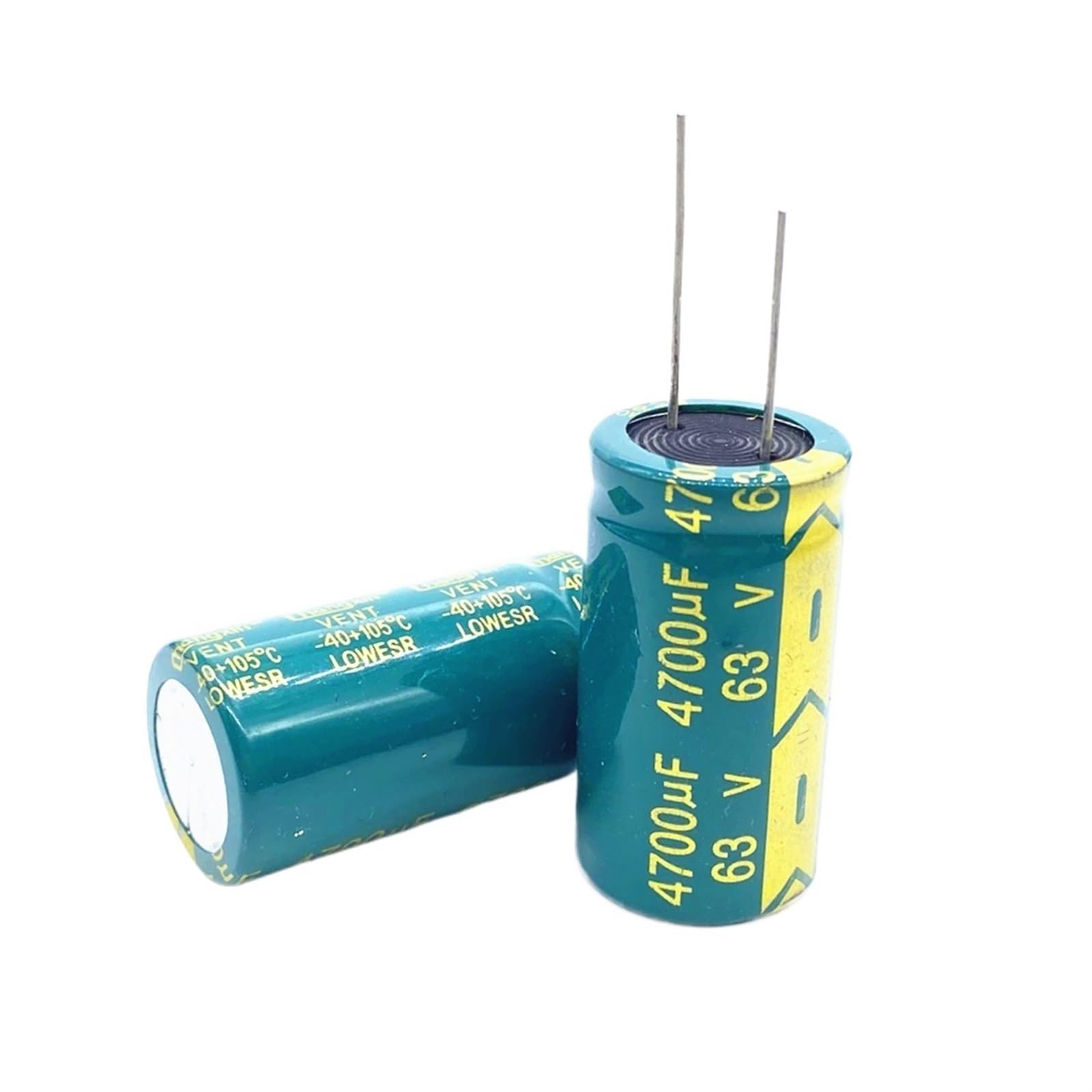 Condensateur électrolytique 63V 4700uF en aluminium radial pour circuits électroniques (Lot de 10)