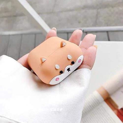 Miniatura 4 de Linda funda para perro para Airpod ProPro 2 Gen 202320222019, divertida funda Kawaii de dibujos animados 3D con kit de limpieza y llavero para Apple