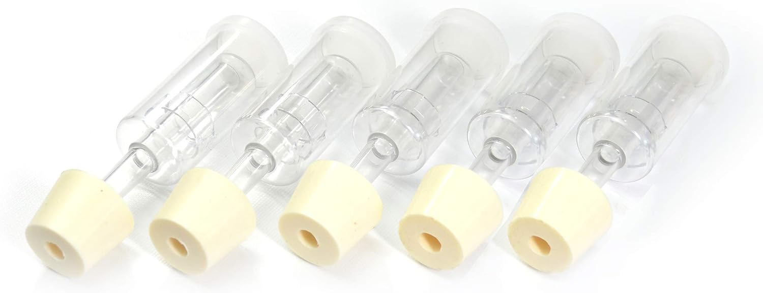 Box Brew Kits (5 Pack) Three-Piece Airlock and Drilled #6 Stopper Fermentation Beer Making Wine Making Kombucha Fits Gallon Jugs (5)