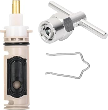 Replacement Cartridge Kit with Removal Tool, Compatible with Single-Handle Posi Temp Tub Shower Faucet, Heavy Duty Brass Faucet Repair Accessories
