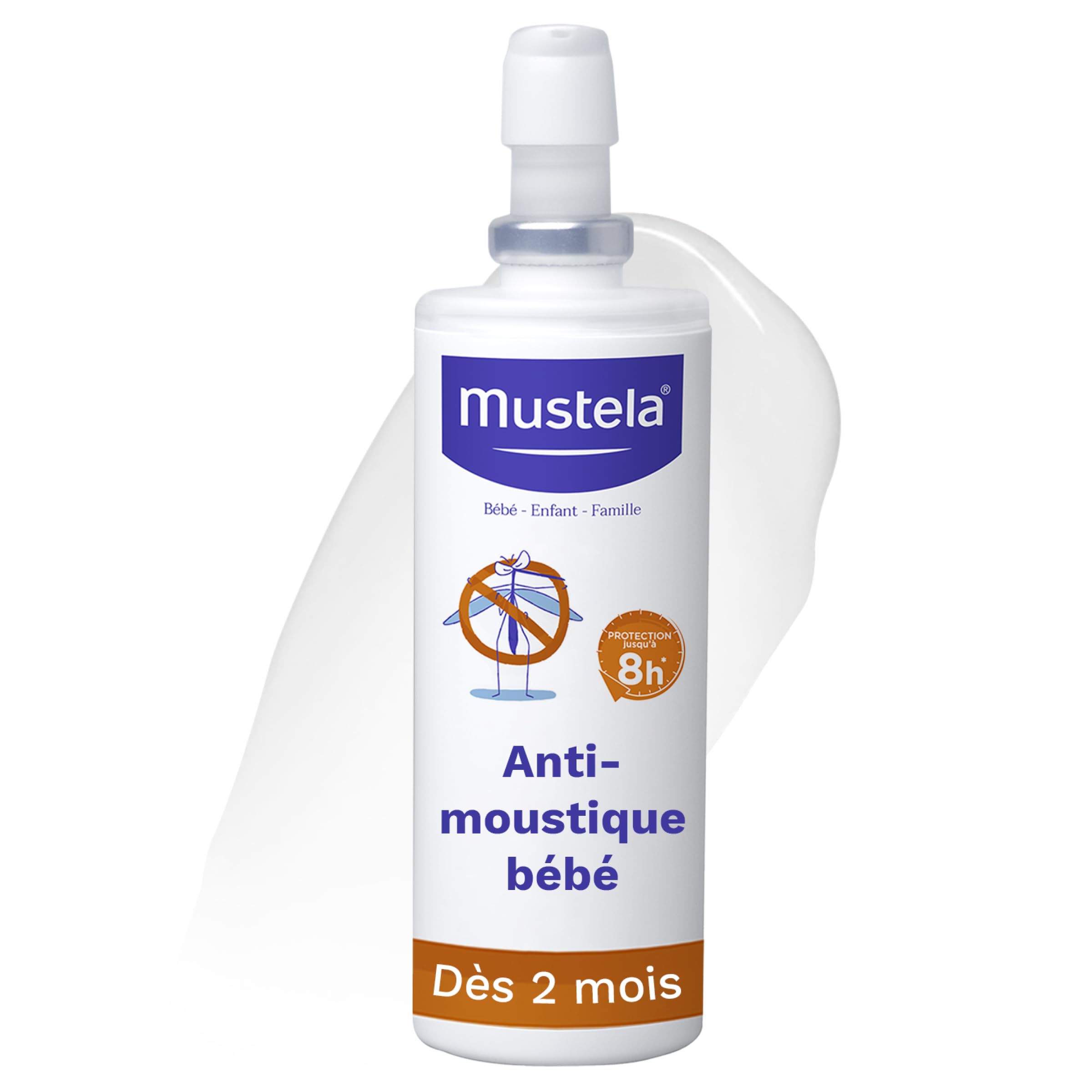 Mustela - Lotion Anti Moustique Bébé - Protection Innovante Contre Moustiques et Tiques - Sans Parfum, Sans Alcool, à l'IR3535® - Sûr et Efficace - A Partir de 2 mois - Protège Jusqu'à 8h