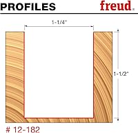 Vista 57 de Broca recta de doble acanaladura Freud, 15/64 x 3/4 de pulgada, con vástago de 1/2 pulgada, 12-096