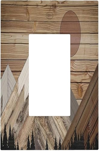 Miniatura 132 de Cubiertas de Interruptor de Luz de 1 Pandilla Bosques Animales Flores Hierba Árboles Placa de Pared Decorativa Interruptor Eléctrico para Decoración