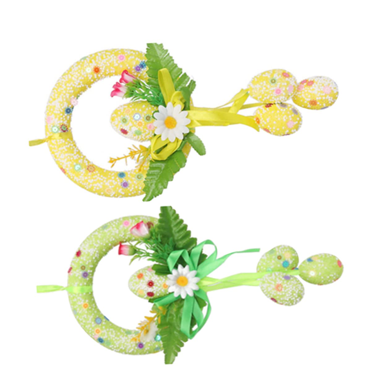 Alipis 3 Set Ornamento Dell'uovo Di Pasqua Decorazione Del Vassoio A Più Livelli Ventilatori Personalizzati Macchina Giocattolo Neon Gnomi Peluche Vernice All'uovo 2 Pezzi * 3