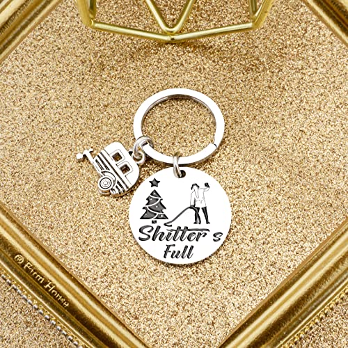 Ibiwe Shitter's Full Camper Keychain Stocking Stuffers For Adults Christmas Gifts For Camper Women Men Happy Camper Rv Keychain Unique Gifts Holiday Festival Gift #TOP5