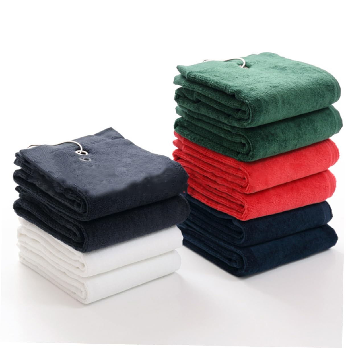 Sosoport Juego De 3 Toallas De Forro Polar Verde De 40 X 65 Cm Ultraabsorbentes De Secado Rápido para Natación Gimnasio Camping Bolsa De Almacenamiento.