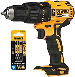 Furadeira E Parafusadeira De Impacto Dcd7781b Sem Bateria E Carregador 20v + Bits Dewalt