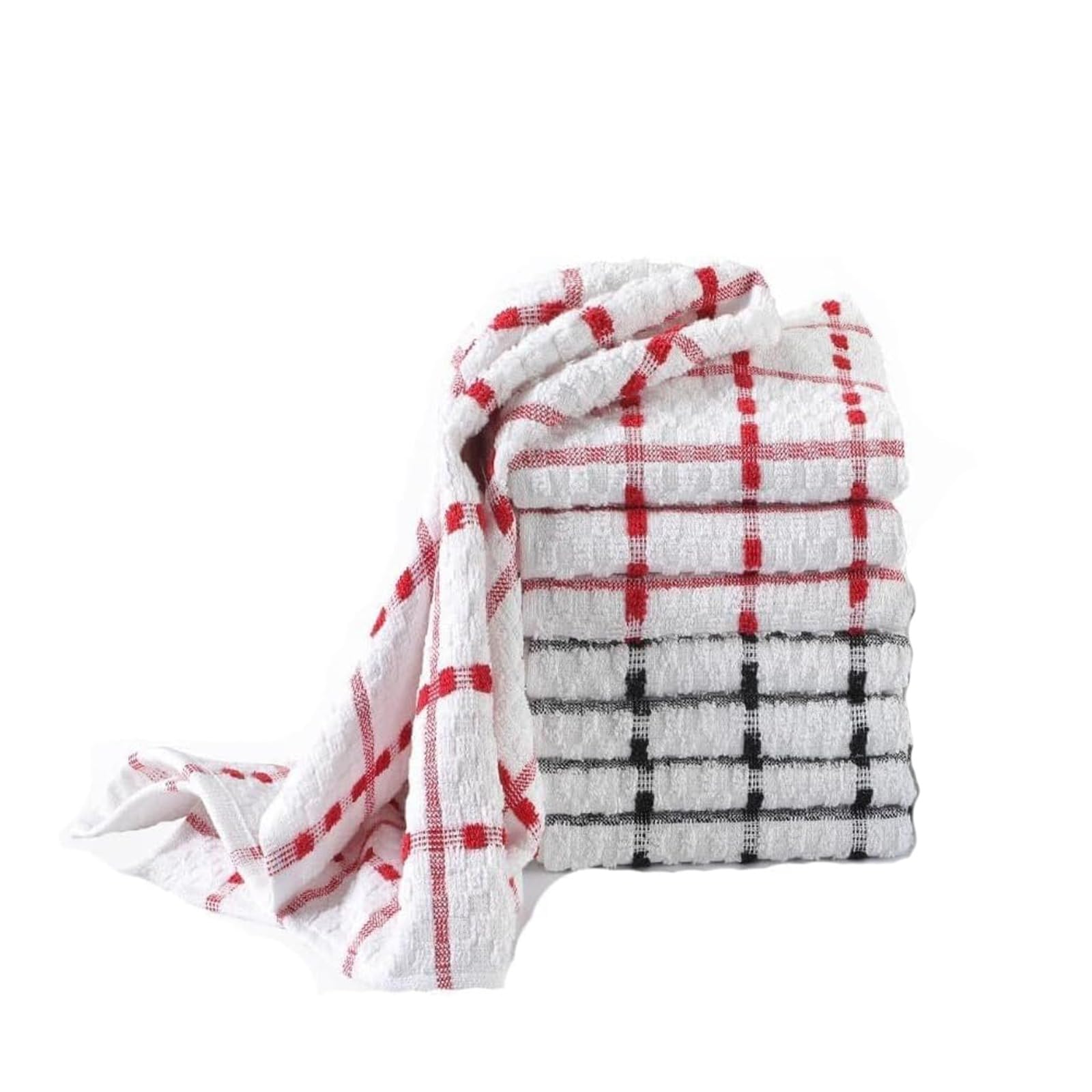 TT ThreadTrade Terry Tea Towels, Kitchen Hand Towels Dish Cloth, Quick Drying Hotel, 100% Cotton Towel Regular, Multipurpose, Machine Washable, (Pack of 12)
