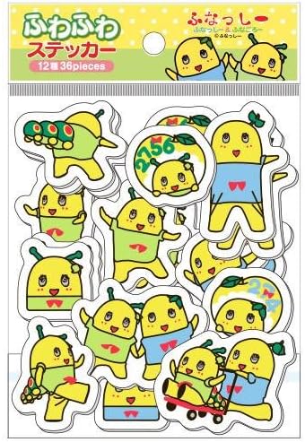 Amazon ふなっしー ふわふわステッカー ふなっしー ふなごろー 船橋市 非公認ご当地ゆるキャラグッズ アニメ 萌えグッズ 通販