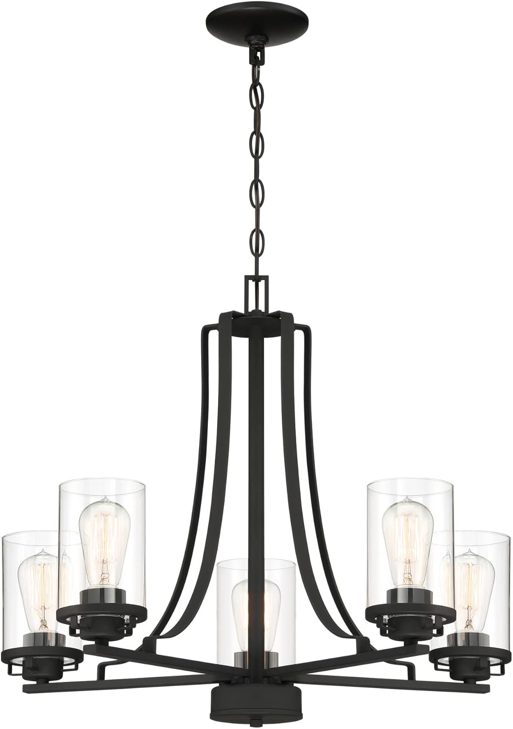 Frее Shірріng 🛒 Designers Fountain 93385-BK Jedrek Chandelier, Black
