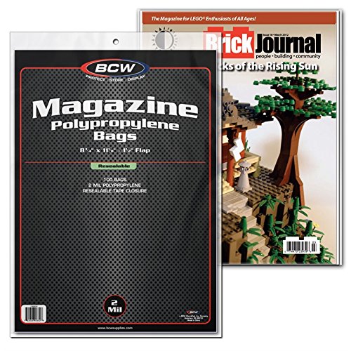 NEW BCW RESEALABLE MAGAZINE BAGS