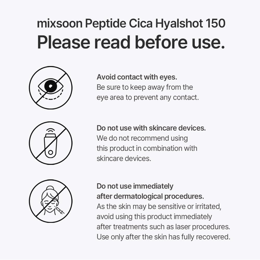 mixsoon Peptide Cica Hyalshot 150 - Firming, Soothing and Moisture-Boosting Ampoule Serum, Lightweight Formula for Radiant, Balanced Skin 50ml / 1.69 fl.oz. Korean Glass Skin Care - Image 8
