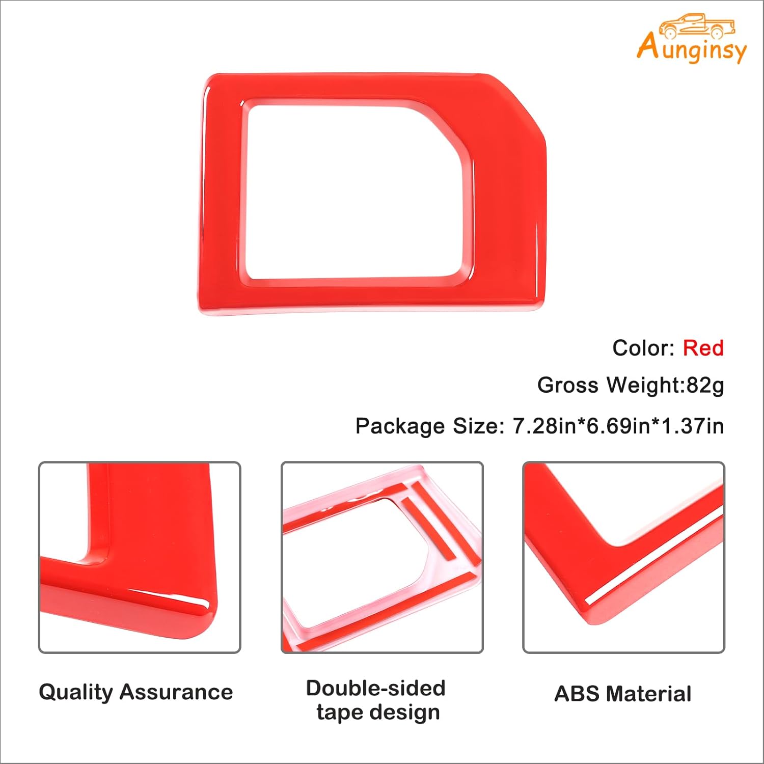 Aunginsy Center Console Gear Shift Panel Trim Cover Compatible with Toyota Tundra 2014-2021, Car Central Control Gear Shifter Anti-Scratch Panel Decorative Frame Protective Sticker ABS Accessories