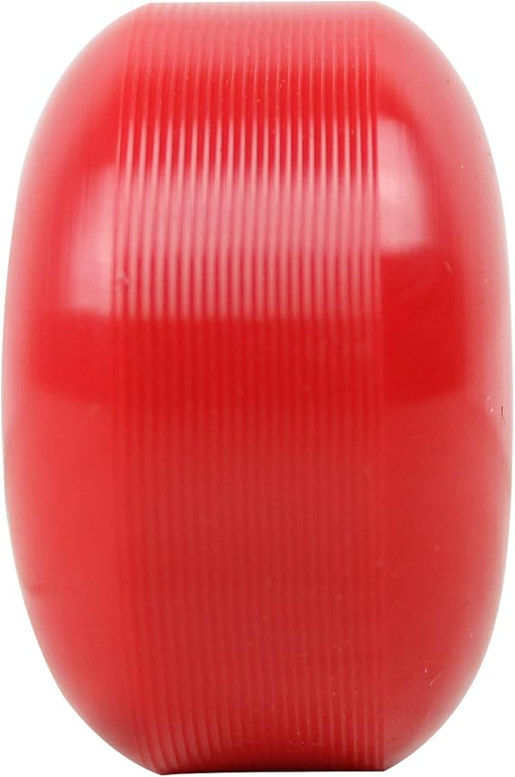 TGM Skateboards 58mm Blank Skateboard Wheels + ABEC 7 Bearings Spacers (Red)