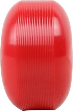 TGM Skateboards 58mm Blank Skateboard Wheels + ABEC 7 Bearings Spacers (Red)