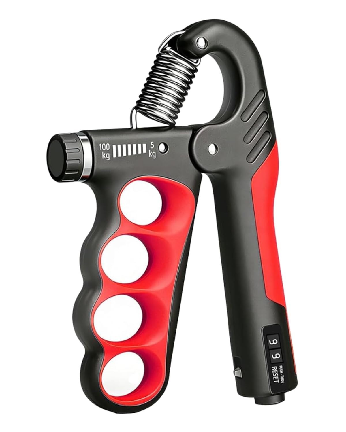 Hand Grip, Allenamento della Forza di Presa con Contatore, 5-100 kg Allenamento Avambraccio, Set di allenamento per dita, mani e avambracci, Resistenza Regolabile per Allenamento Della Forza