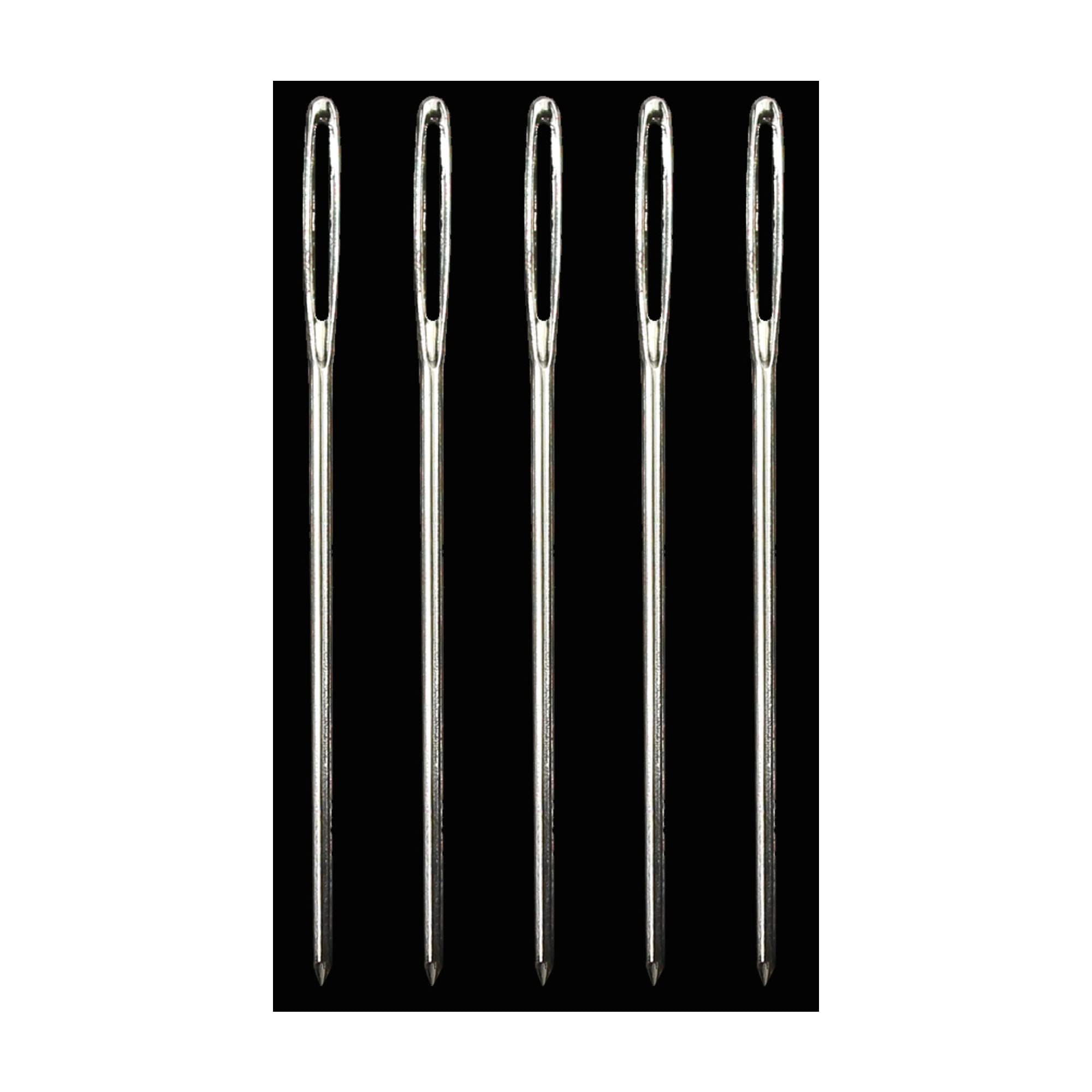 Whitecroft Essentials Silver Crafty Hand Sewing Needles Knitters Wool Tapestry Yarn Sew Needle Size 17 X5
