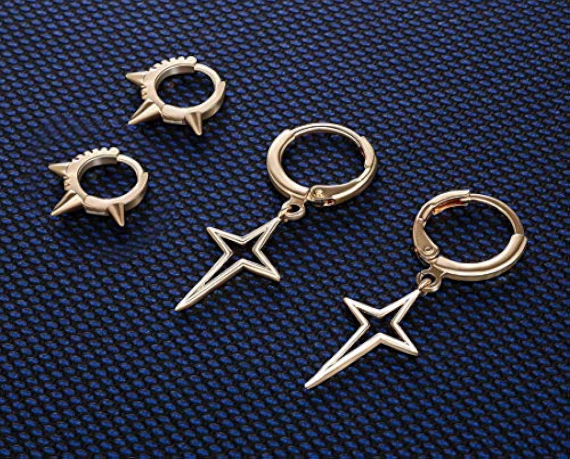 Pearl & AD Leaf Earrings Set, 12 Pairs (JG-PC-EGR-8644)