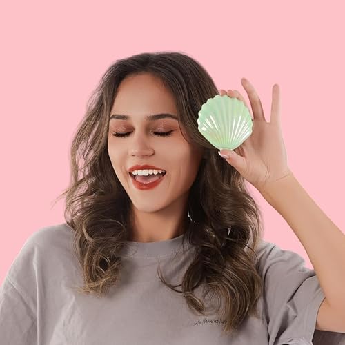 Miniatura 2 de Maji Mama Cepillos de pelo plegables de viaje con forma de carcasa de espejo, cepillo de pelo plegable portátil de bolsillo, mini peine de pelo de