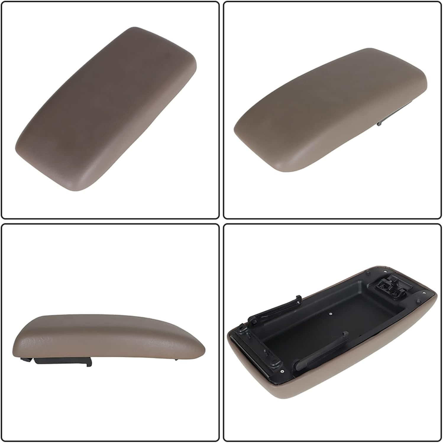 Silscvtt Tan Center Console Lid Latch Armrest Lid Replacement for 1995-2000 Tacoma 1996-1998 4Runner 58905-35040-E0
