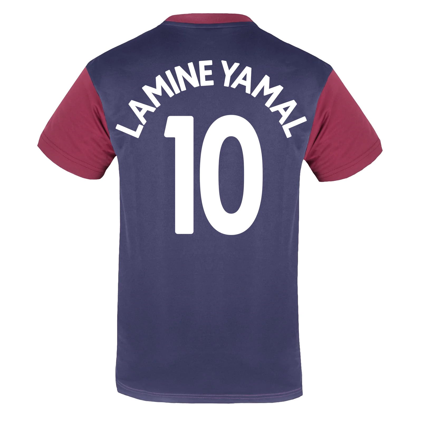 FC Barcelona Mens Lamine Yamal 10 Poly T-Shirt Red XXL