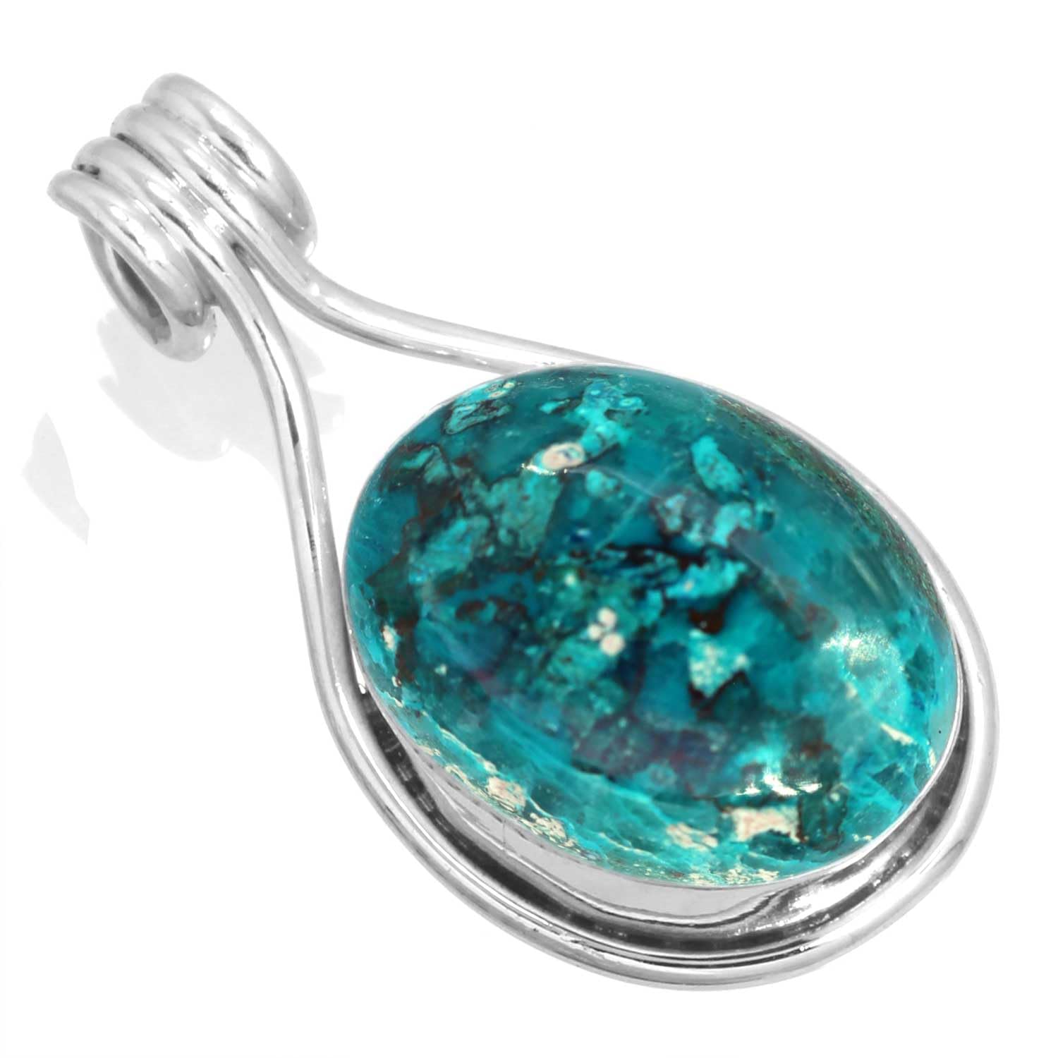 925 Sterling Silver Handmade Pendant for Women 12x16 Oval Gemstone Costume Silver Jewelry for Gift (99560_P)