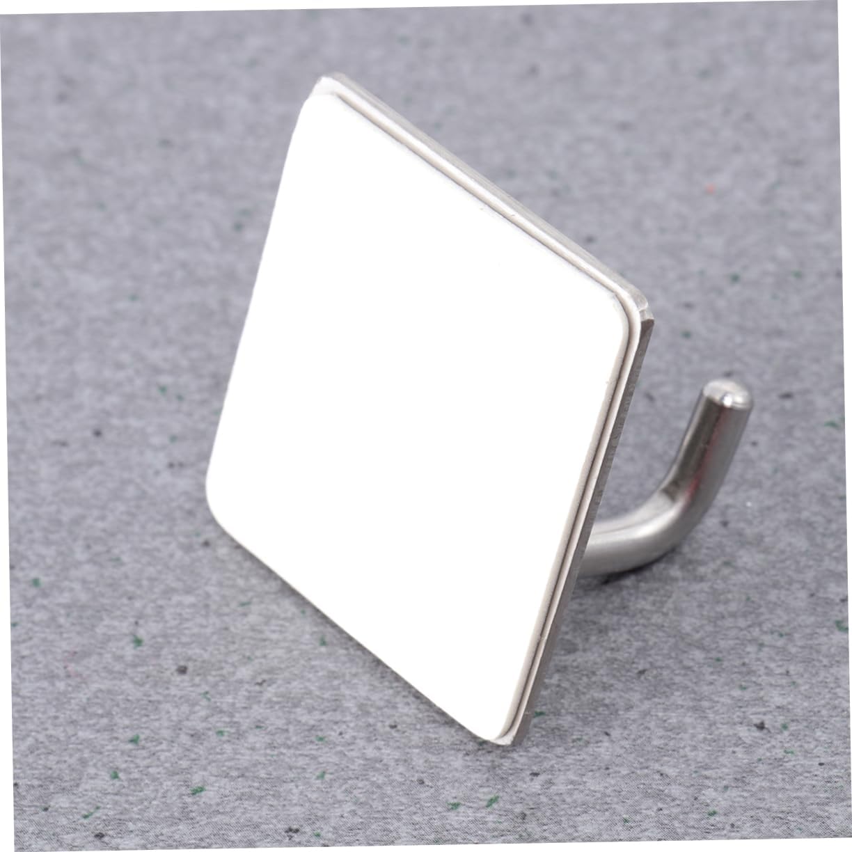 Self Adhesive wall Hooks, 304 Wall Mount Hooks Double Hook Pattern Metal Bathroom Hanger Sturdy Glue for Coat Towel Hat Hanging Set of 5