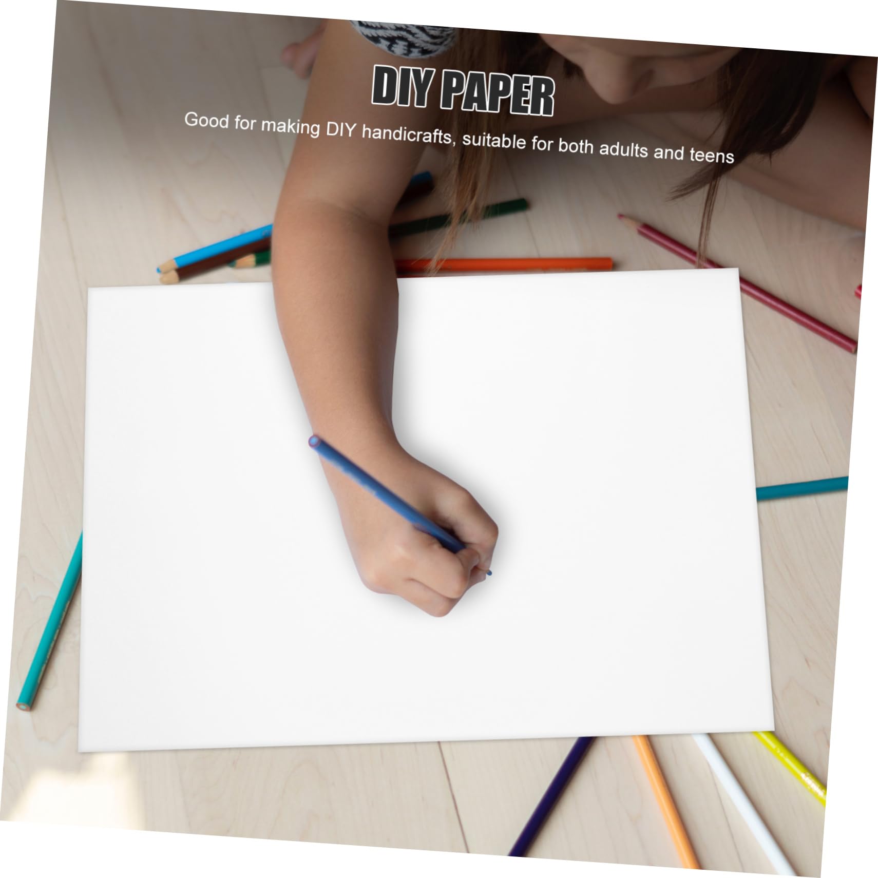 Carton Blanc A3 220g/m² pour Dessin, Lot de 50 Feuilles