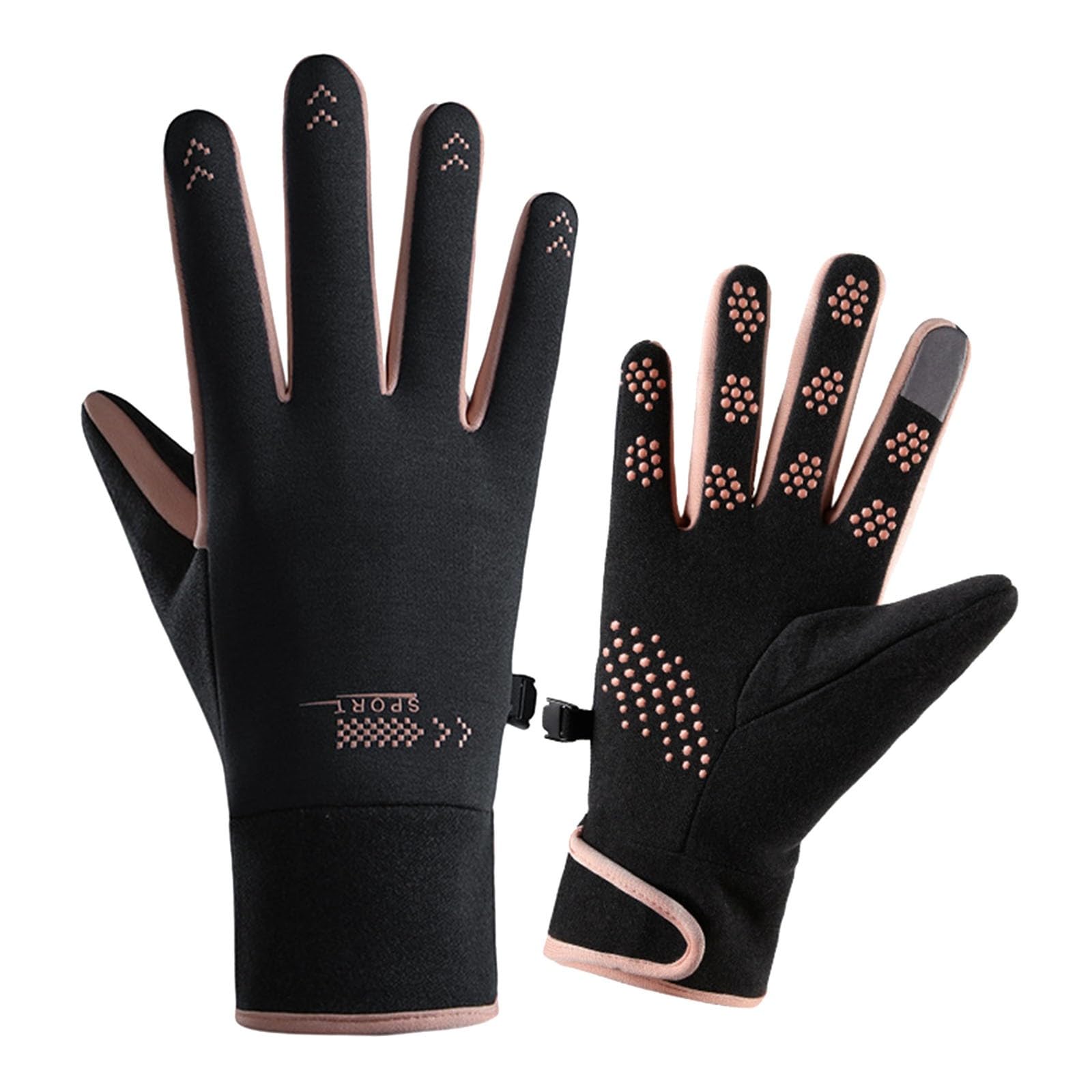 Lightweight Winter Gloves for Men Women Touchscreen Thermal Glove Non-Slip Elastic Cuff Gloves Warm Running Glove