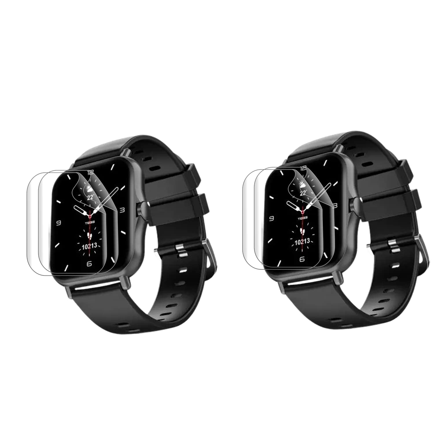 Wisely [Pack 4 For Tagg Verve Edge SmartWatch Screen Guard Scratch