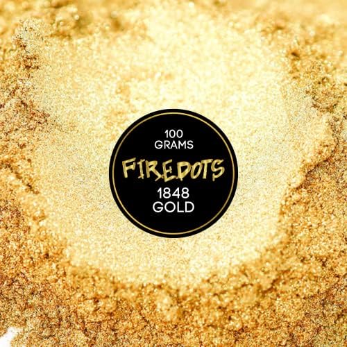 Buy FIREDOTS 1848 Gold Mica Powder for Epoxy Resin Art, Kintsugi Gold