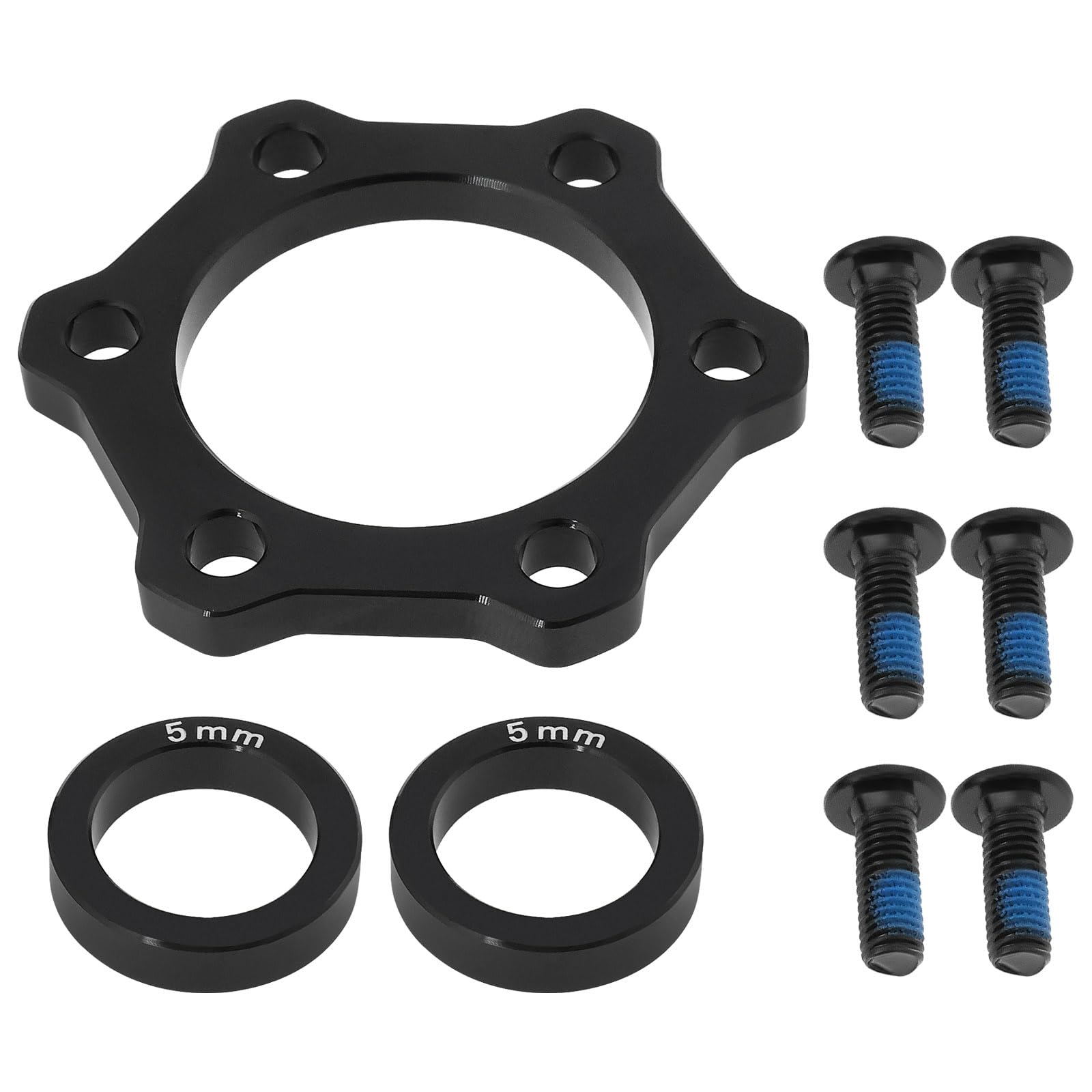 1 zestaw adapterów do piasty rowerowej z hamulcem tarczowym 100-110x15mm 5 mm adaptacja kompatybilna z Konwersja koncentratora (przód)