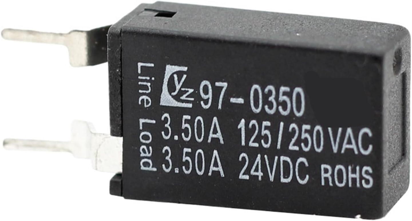 97 Series 3A 3.5A Single Pole PCB auto Reset Thermal Circuit Breakers(1.5A)