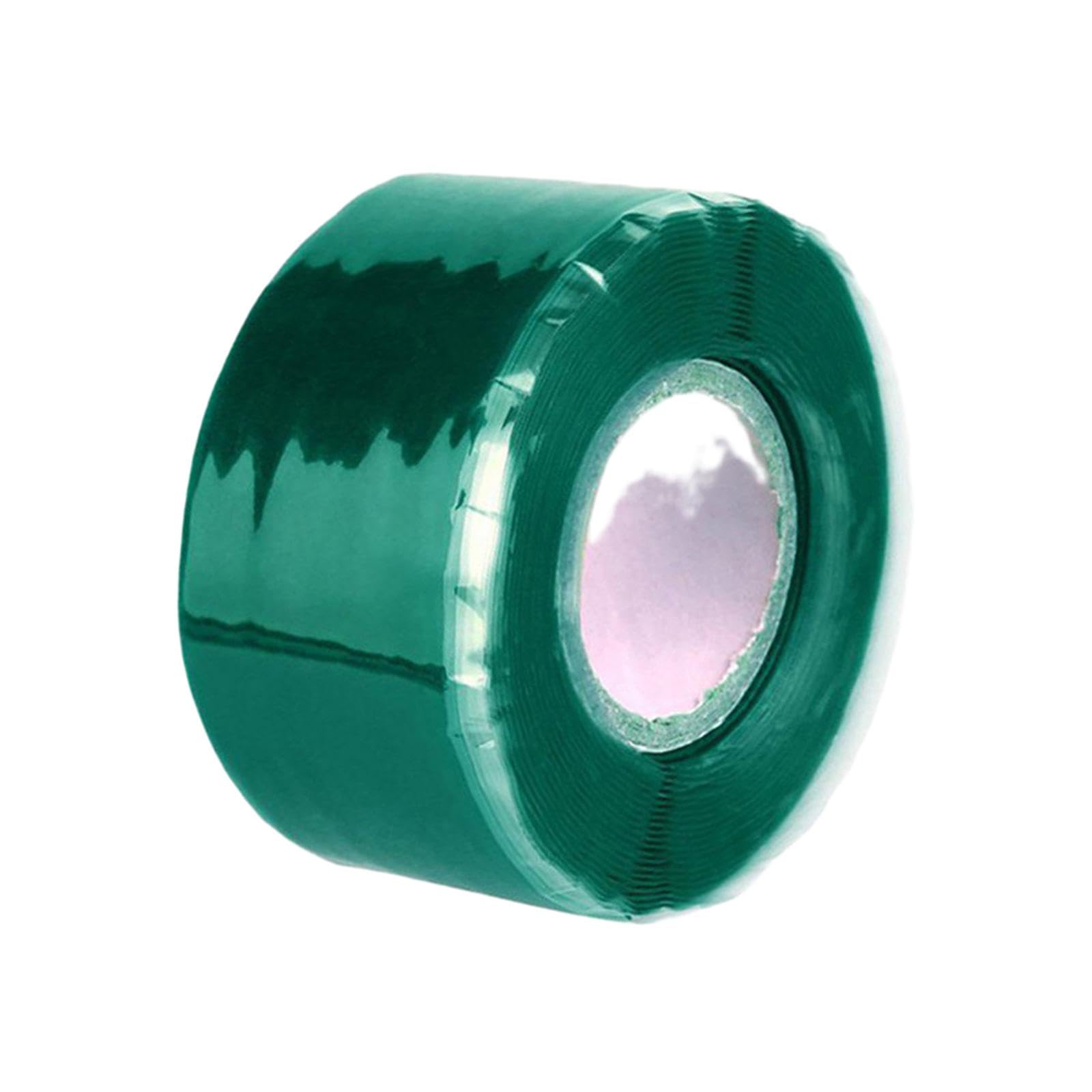 Oshhni Silicone autofondente, nastro per riparazione tubi, nastro per tubi in gomma resistente e a tenuta stagna, tubo per acqua, Verde