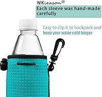 Vista 5 de WKieason 16-18oz Neoprene Water Bottle Sleeves Insulators Beverage Berer Bottle Can Sleeves Covers Beer Bottle Coolers Holder Non-slip Neoprene