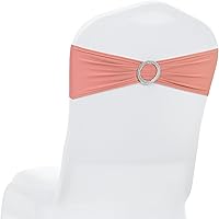 Vista 20 de MDS - Paquete de 250 lazos de elastano para silla, universales, bandas elásticas para silla, lazos con hebilla, lazo deslizante para decoración