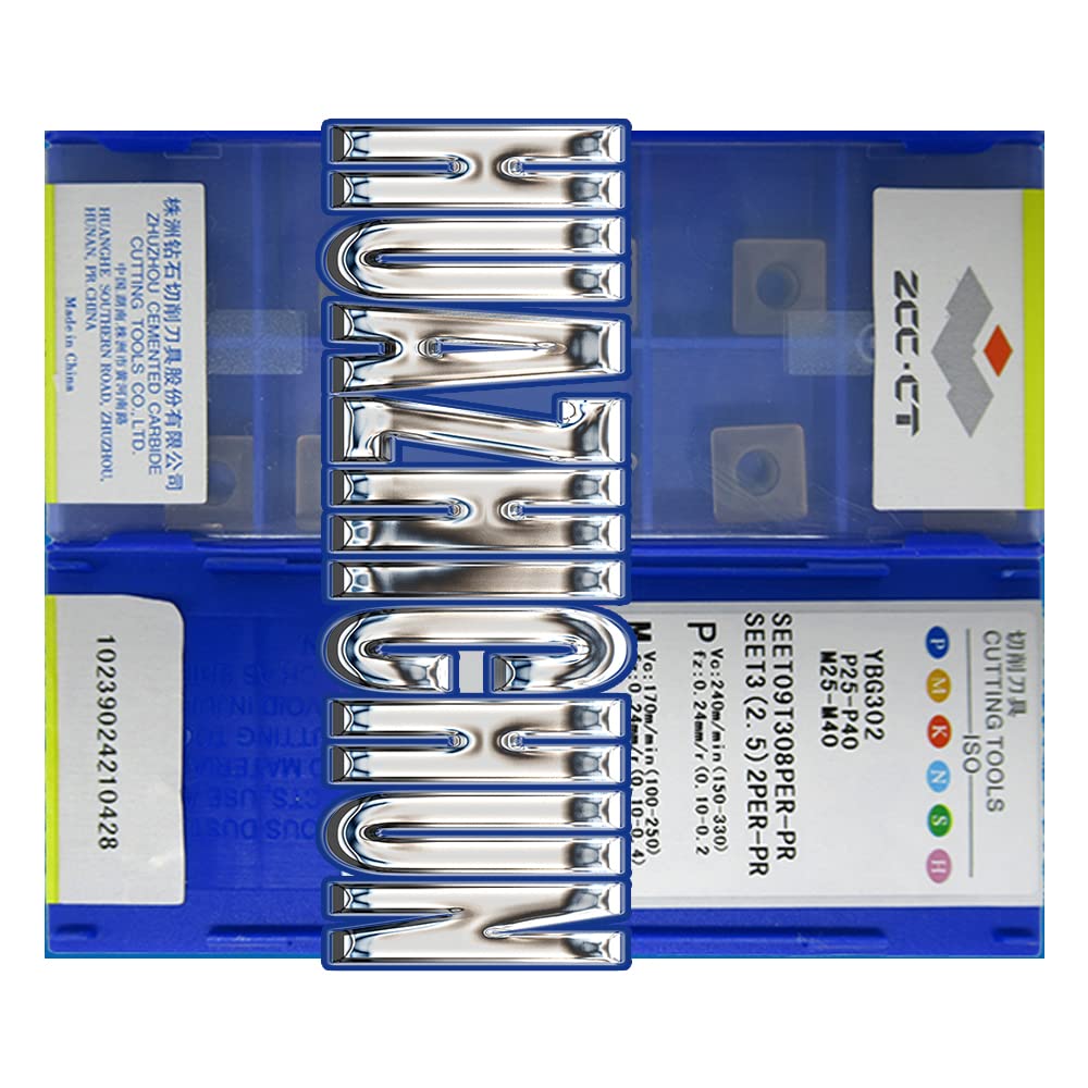 YBD152 YBG302 SEET09T308PER-PR Face Mill Carbide Insert for Milling Lathe (YBD152 SEET09T308PER-PR)