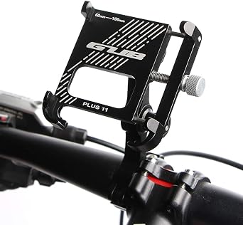 GUB PLUS11 Bicycle & Motorcycle Phone Mount, Aluminum Alloy Bike Phone Holder with 360 Rotation Adjustable for iPhone X XR Xs 7s 8 Plus, for Samsung S7/S6/Note5/4 GPS Mount 4.2 to 7.2 Inch