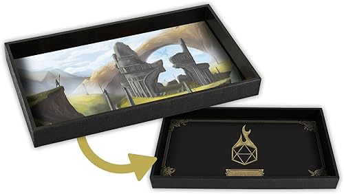 Miniatura 8 de Forged Dice Co. Bandeja de dados de 14 pulgadas  Alfombrilla reversible para rodar dados  Compatible con juegos de mesa y juegos de rol de mesa como