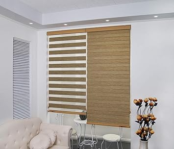 Zebra Blinds for Windows Or Outdoor - Decor The Home - Beige Colour
